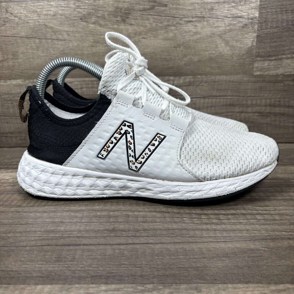 New Balance Fresh Foam Cruz White Black Womens US Size 8.5 EUR 40 Running Shoes